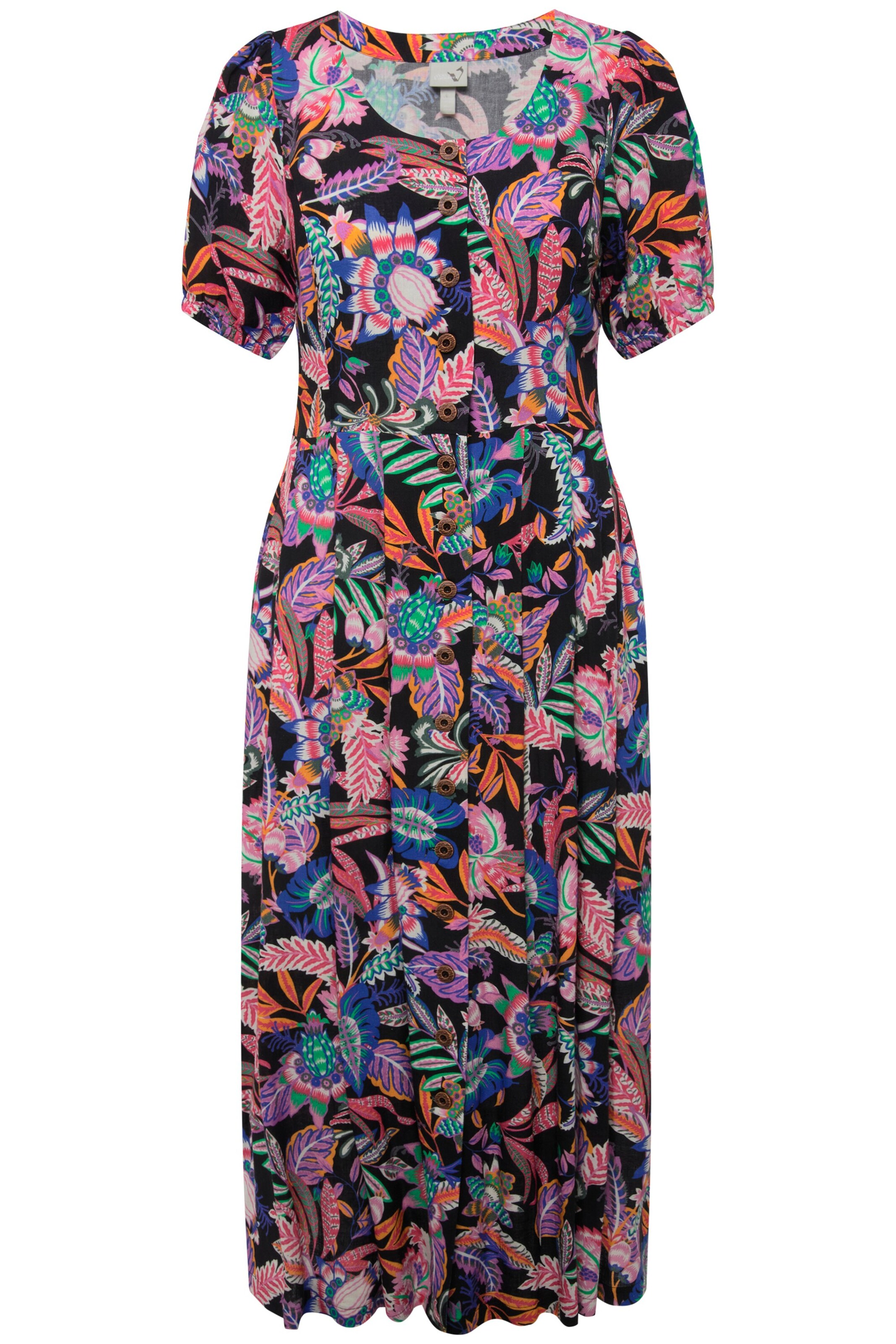 Ulla Popken Kleid in Schwarz: Vorderseite