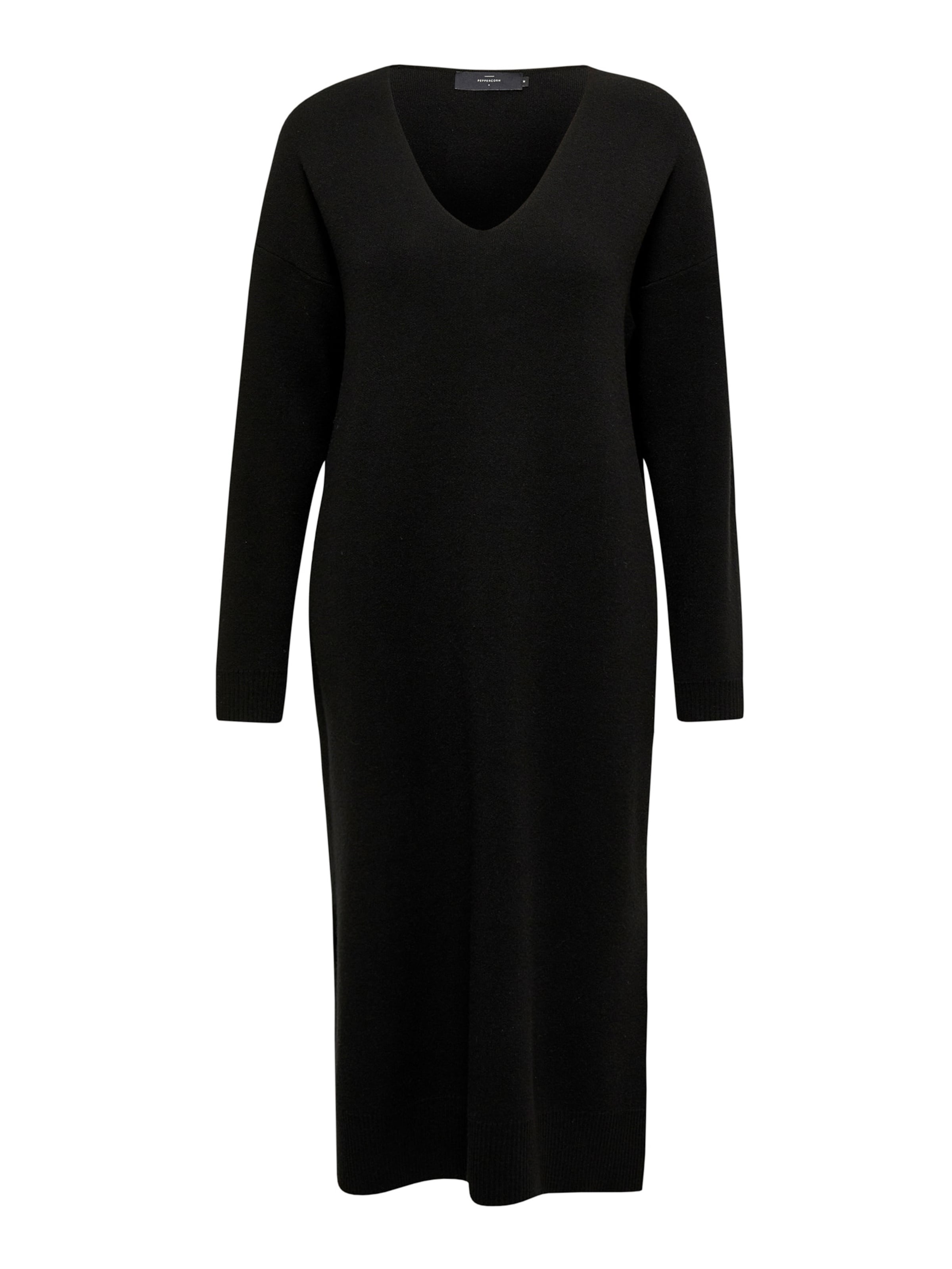 Peppercorn Strikkjole 'Rosalia' i sort, Produktvisning