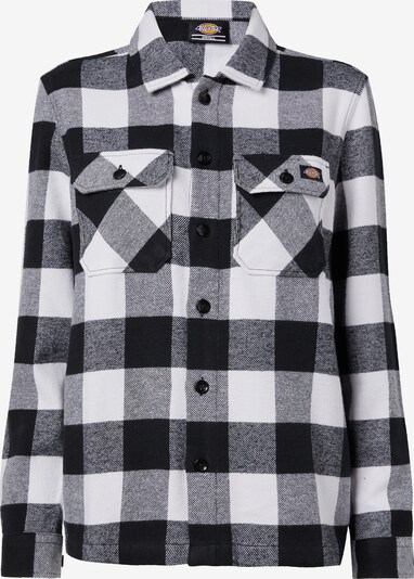 DICKIES Chemisier 'NEW SACRAMENTO' en gris foncé / orange / noir / blanc, Vue avec produit