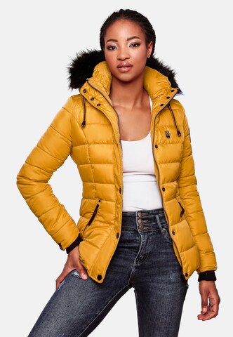 NAVAHOO Winter Jacket 'Zuckerbiene' in Yellow