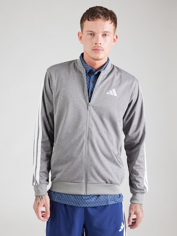 ADIDAS SPORTSWEAR Sportsweatjacke in Grau: Vorderseite