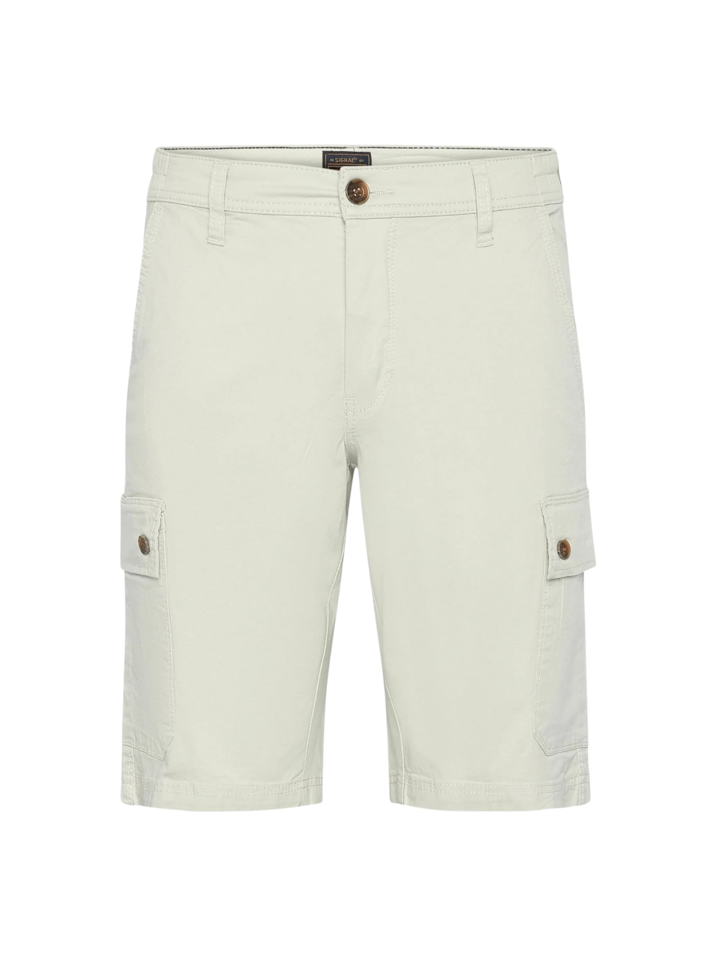 Signal regular Cargobukser 'Ken' i hvid: forside