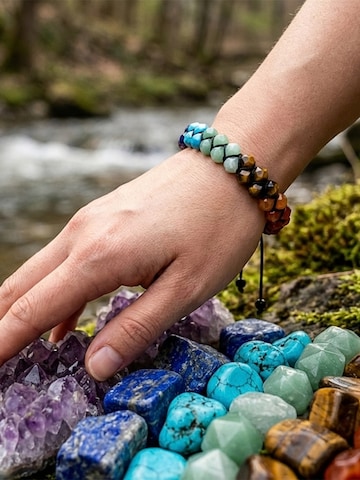 UNIQAL Bracelet '8 CHAKRA STEINE' in Mixed colors