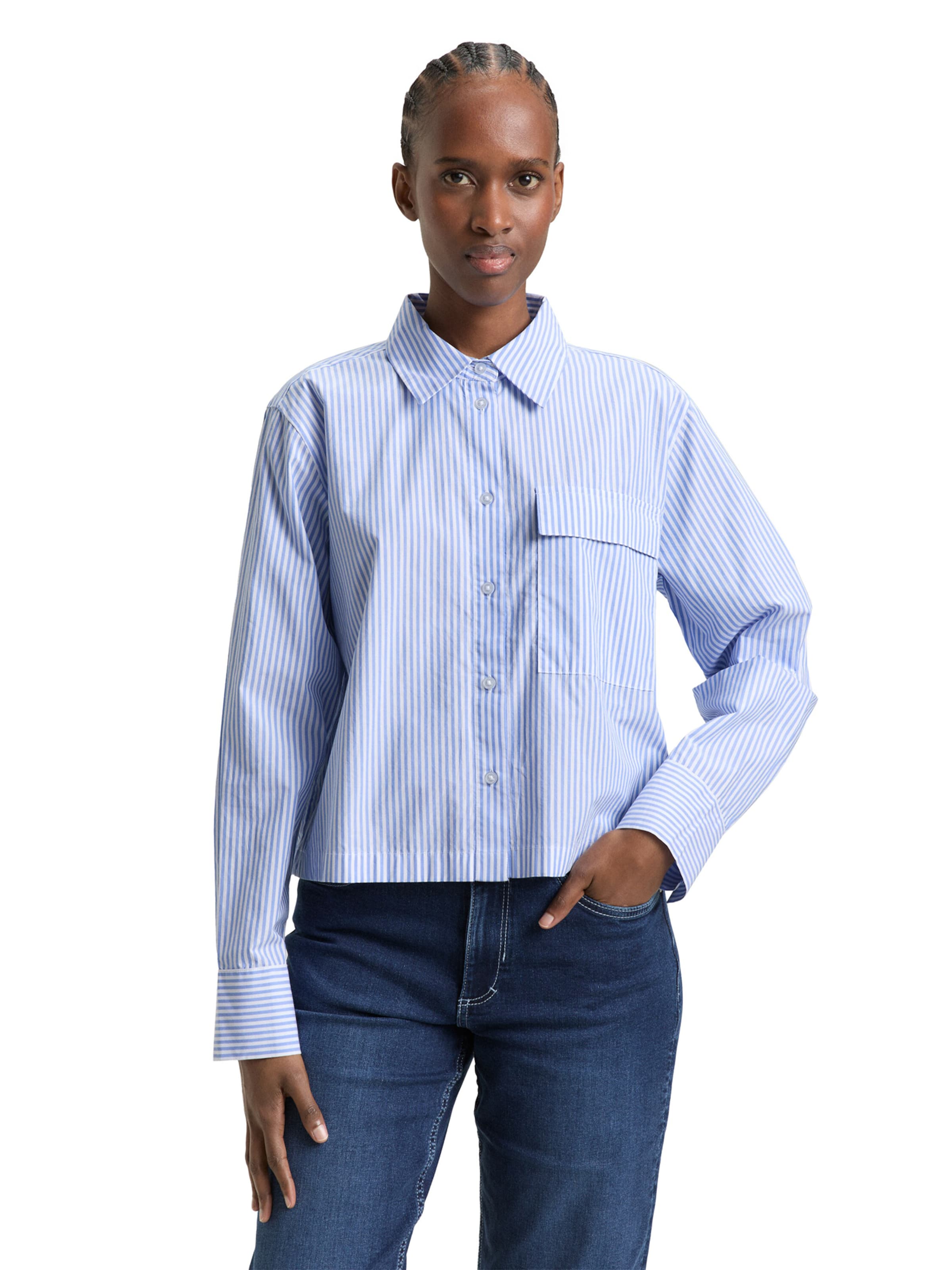 TOM TAILOR DENIM Μπλούζα σε μπλε: μπροστά