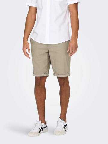 Only & Sons Regular Shorts 'Peter Dobby' in Grau: predná strana