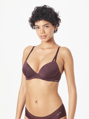 Calvin Klein Underwear Push-up Melltartó 'DEMI' - lila: elől