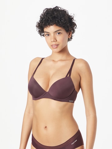 Calvin Klein Underwear Push-up Bra 'DEMI' in Purple: front
