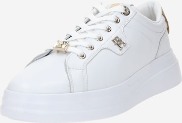 TOMMY HILFIGER - Sapatilhas baixas 'POINTY COURT' em branco: frente