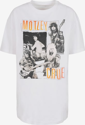 Merchcode Shirt 'Motley Crue - Vintage Punk Collage' in White: front