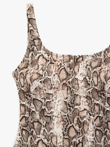 Koton Bustier Badeanzug in Mischfarben
