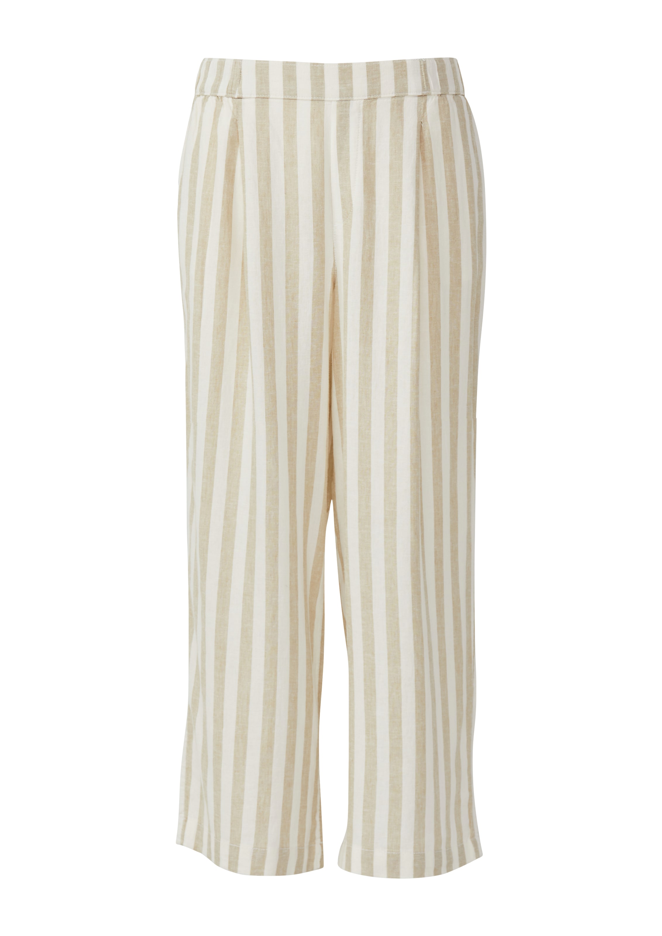 Wide Leg Pantalon à pince s.Oliver en beige : devant