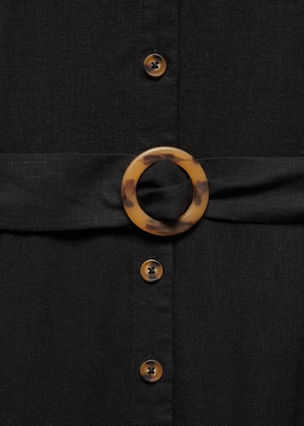 MANGO Shirt Dress 'ZAMORE' in Black