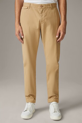 STRELLSON Loosefit Broek 'Luc' in Beige: voorkant