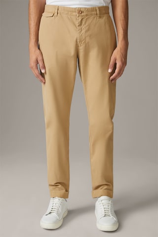 Loosefit Pantalon 'Luc' STRELLSON en beige : devant