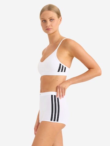 ADIDAS SPORTSWEAR T-shirt Sport bh ' Sport Active Essentials Cotton 3 Stripes ' in Wit