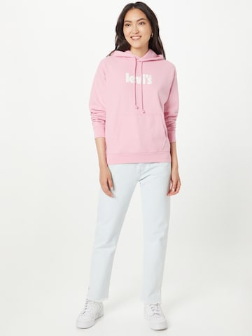 rožinė LEVI'S ® Megztinis be užsegimo 'Graphic Standard Hoodie'