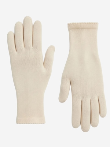 Il Lanificio Vingerhandschoenen in Beige: voorkant