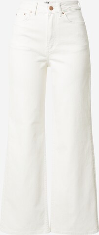 JDY Široke hlačnice Kavbojke 'Didde' | bela barva: sprednja stran