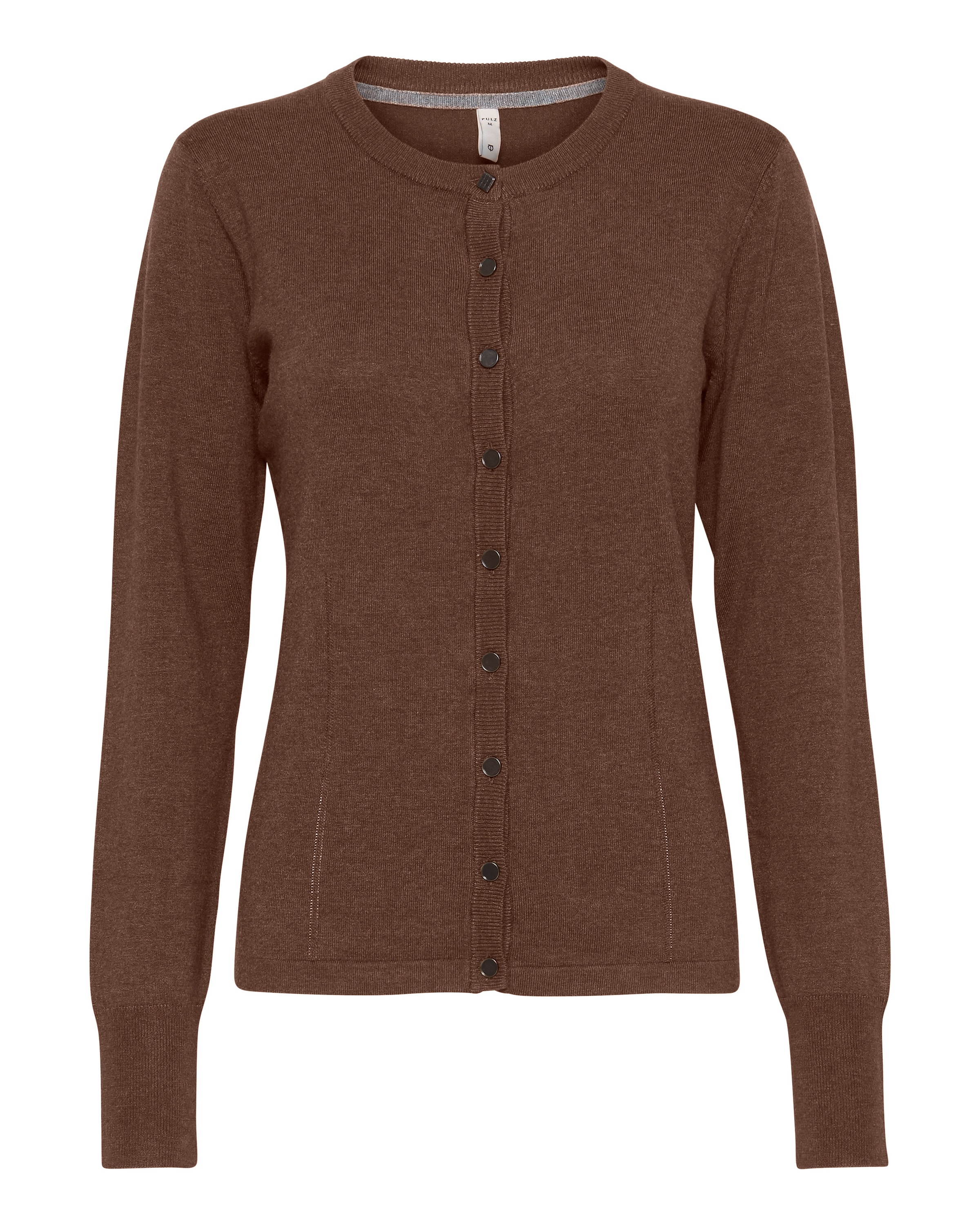 PULZ Jeans - Cárdigan 'Sara' en marrón: frente