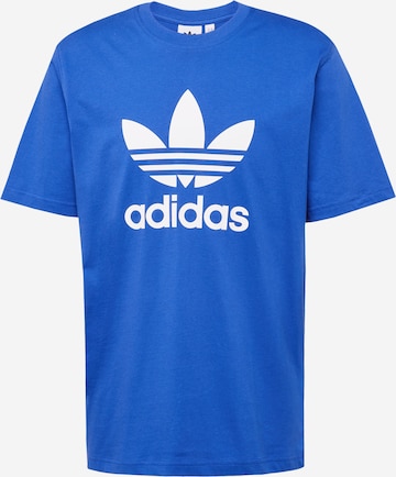 ADIDAS ORIGINALS T-Shirt 'Adicolor Trefoil' in Blau: predná strana