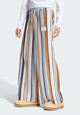 Wide Leg Pantalon ADIDAS ORIGINALS en bleu : devant