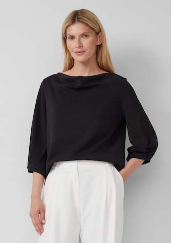 Sweat-shirt s.Oliver BLACK LABEL en noir : devant