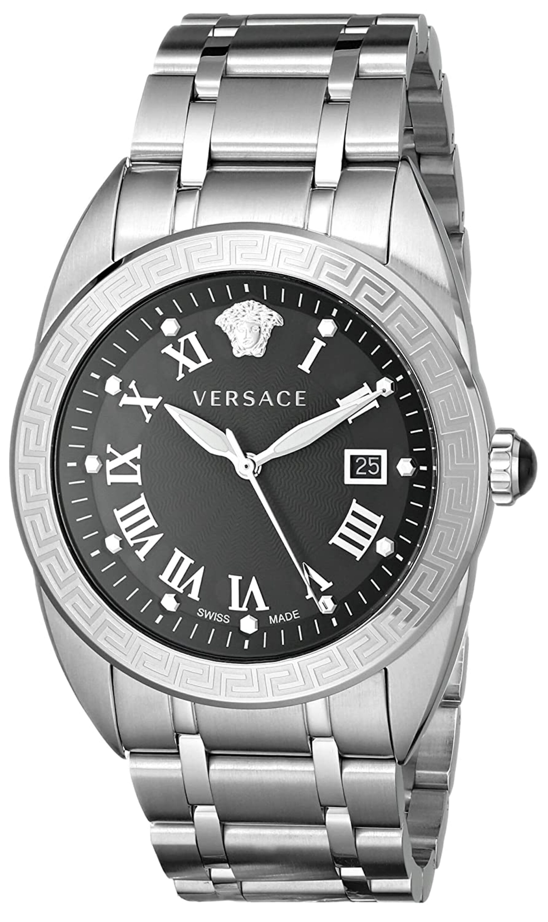 VERSACE Analog watch 'V-Sport II' in Silver: front