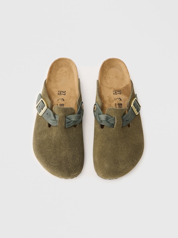 BIRKENSTOCK Plätu 'Boston LEOI/LEVE', värv roheline
