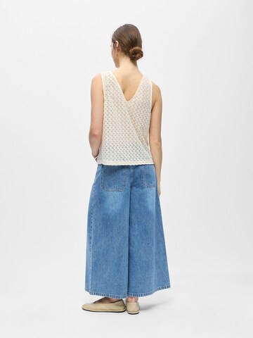 OBJECT - Top de punto 'OBJJulia' en beige