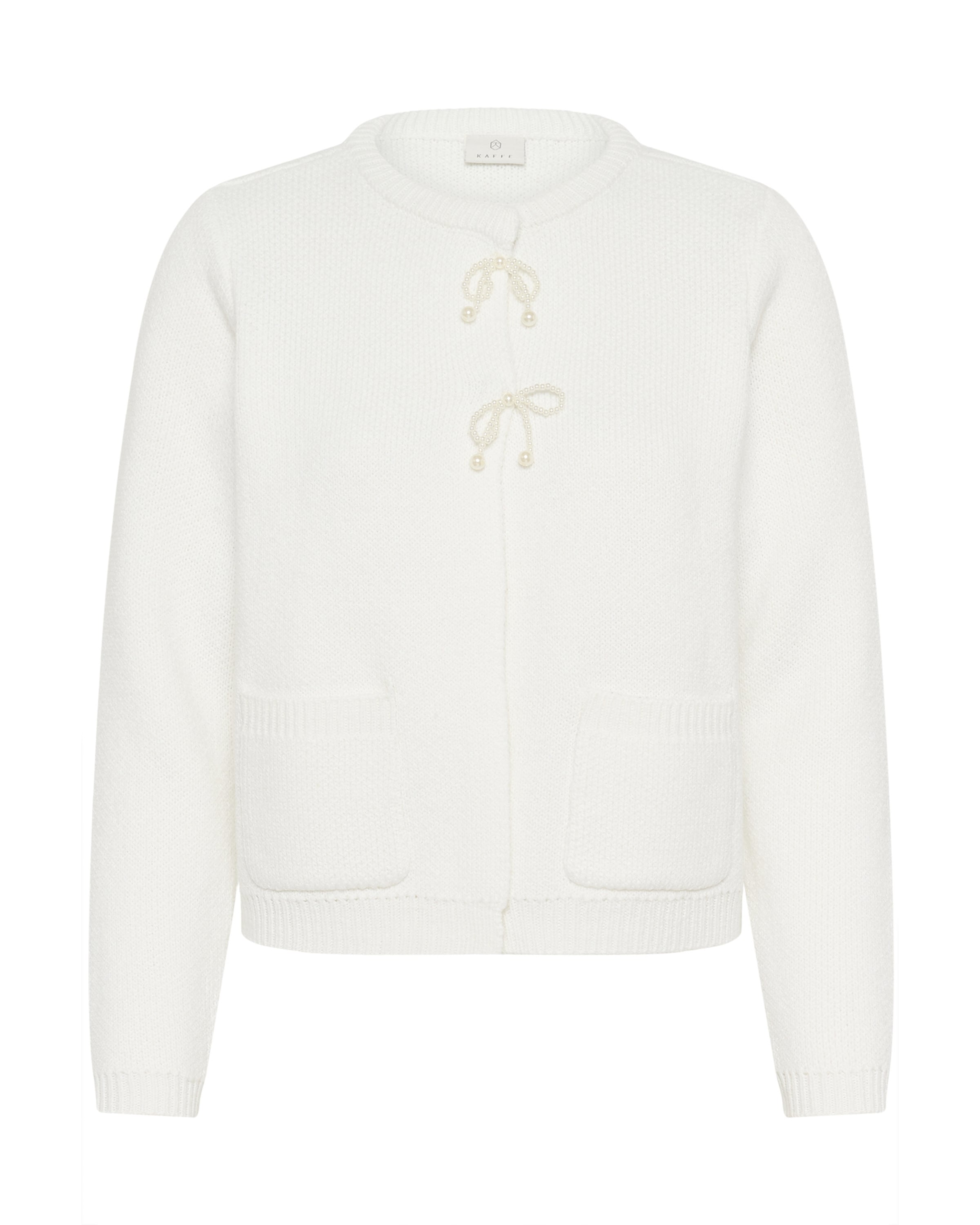 Kaffe Knit cardigan 'KAbowie' in White: front