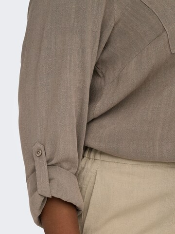 ONLY Carmakoma Blouse 'CARSiesta' in Bruin