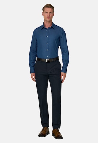 Boggi Milano Regular Fit Hemd in Blau