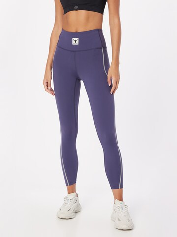 Skinny Pantaloni sportivi 'Pjt Rock Meridian' di UNDER ARMOUR in grigio: frontale