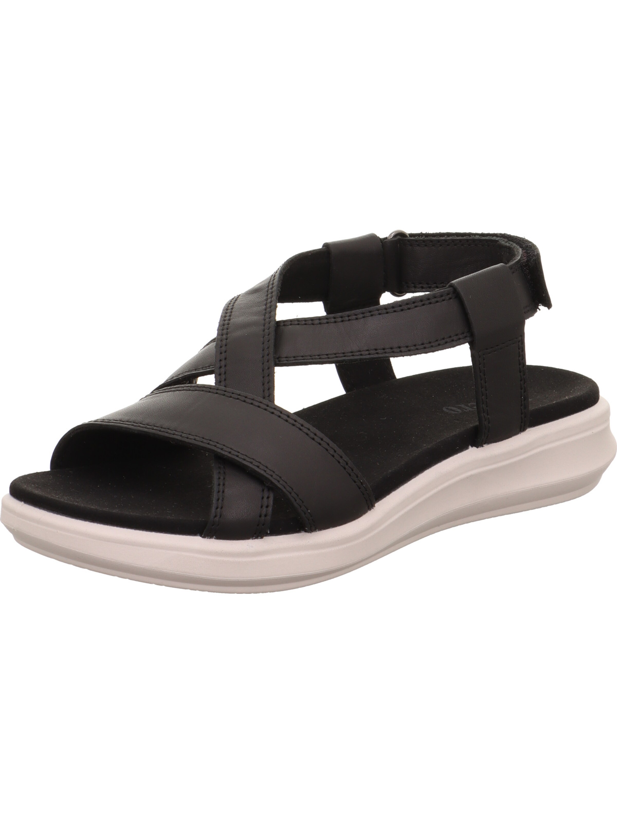 Legero Sandale 'Ella' in Schwarz: Vorderseite