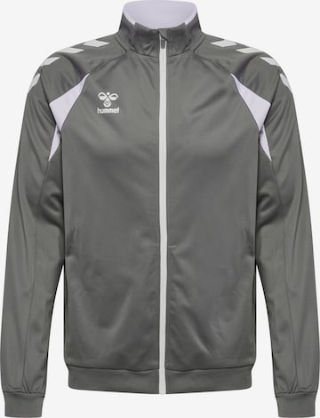 Veste de survêtement Hummel en gris : devant