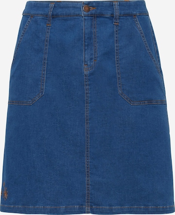 SHEEGO Rok in Blauw: voorkant