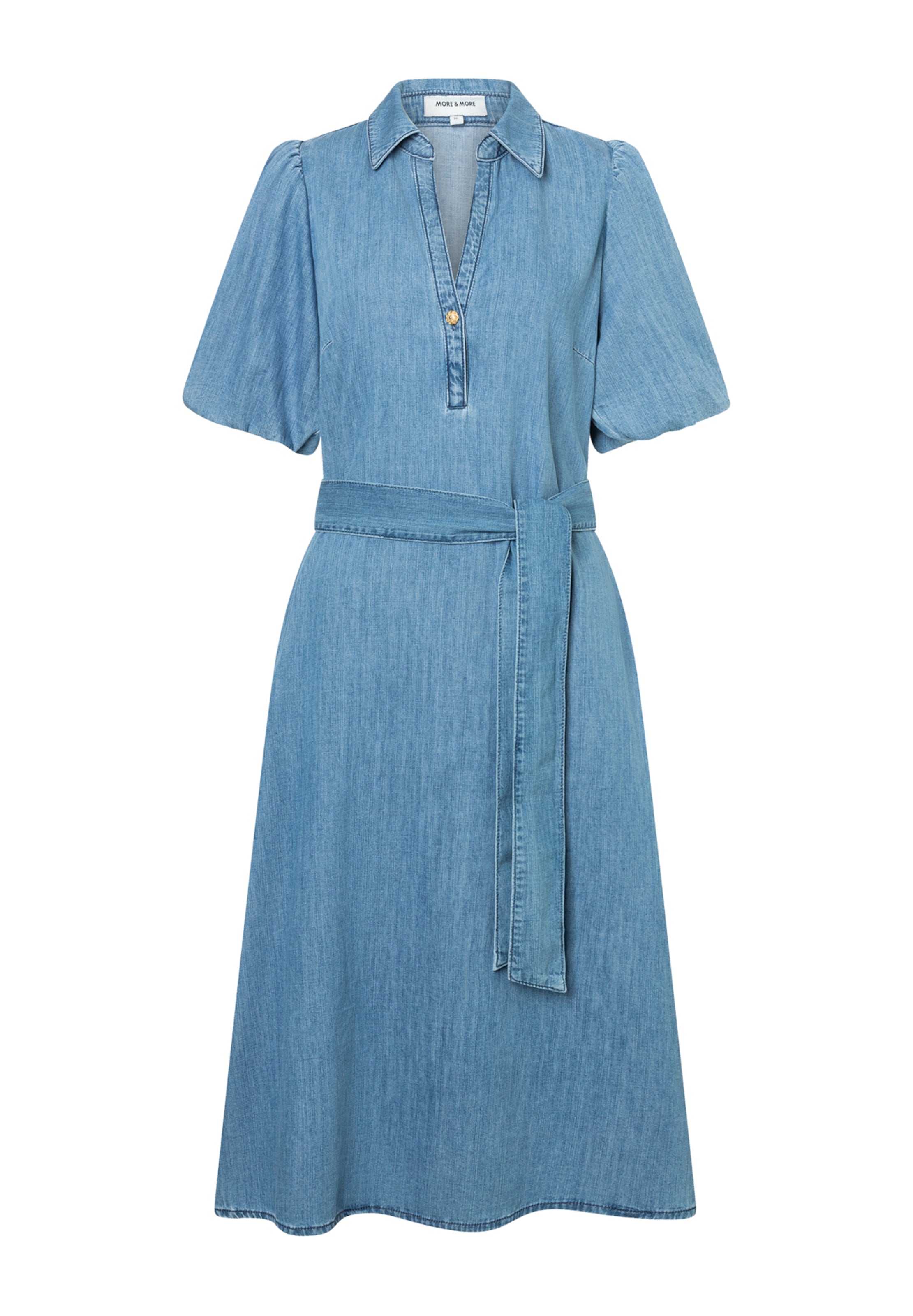 Rochie tip bluză de la MORE & MORE pe albastru: față