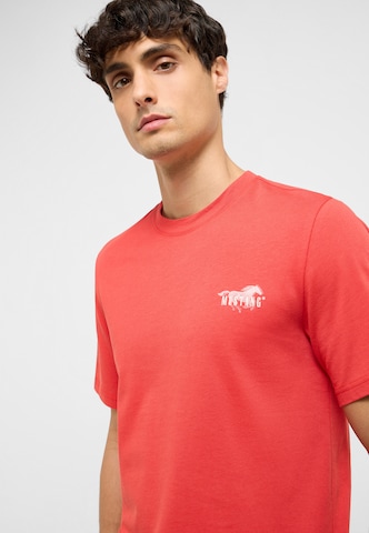 MUSTANG T-Shirt 'Austin' in Rot