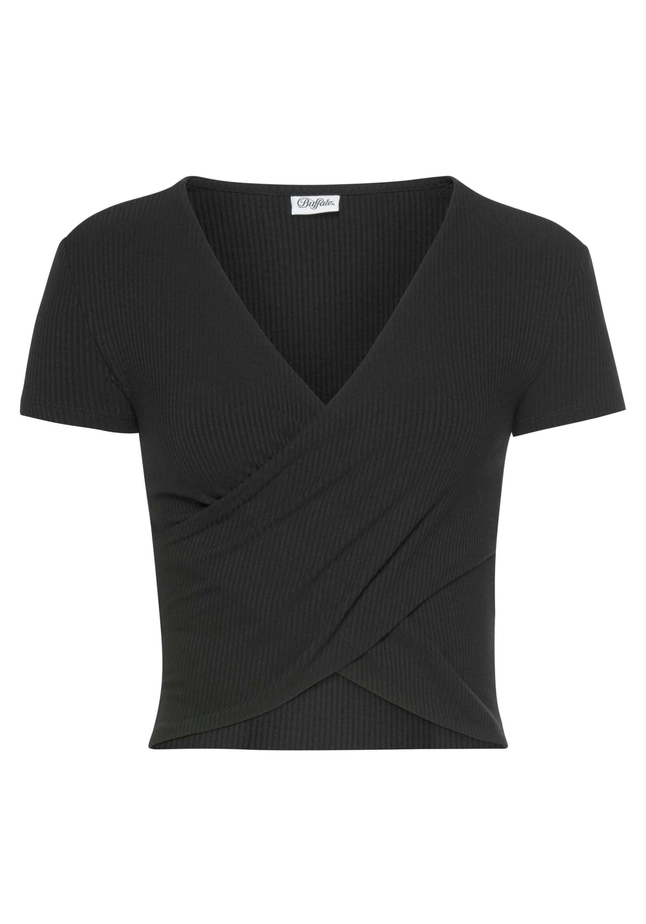 BUFFALO Shirt in Zwart: voorkant