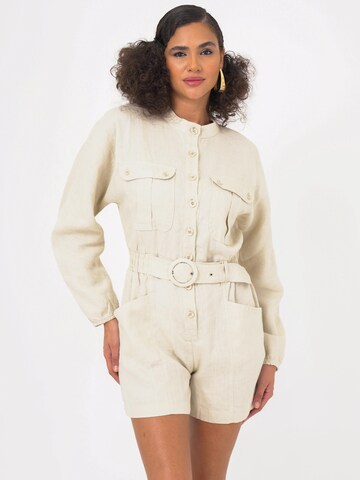 FRESHLIONS Jumpsuit 'Jade' in Beige: front