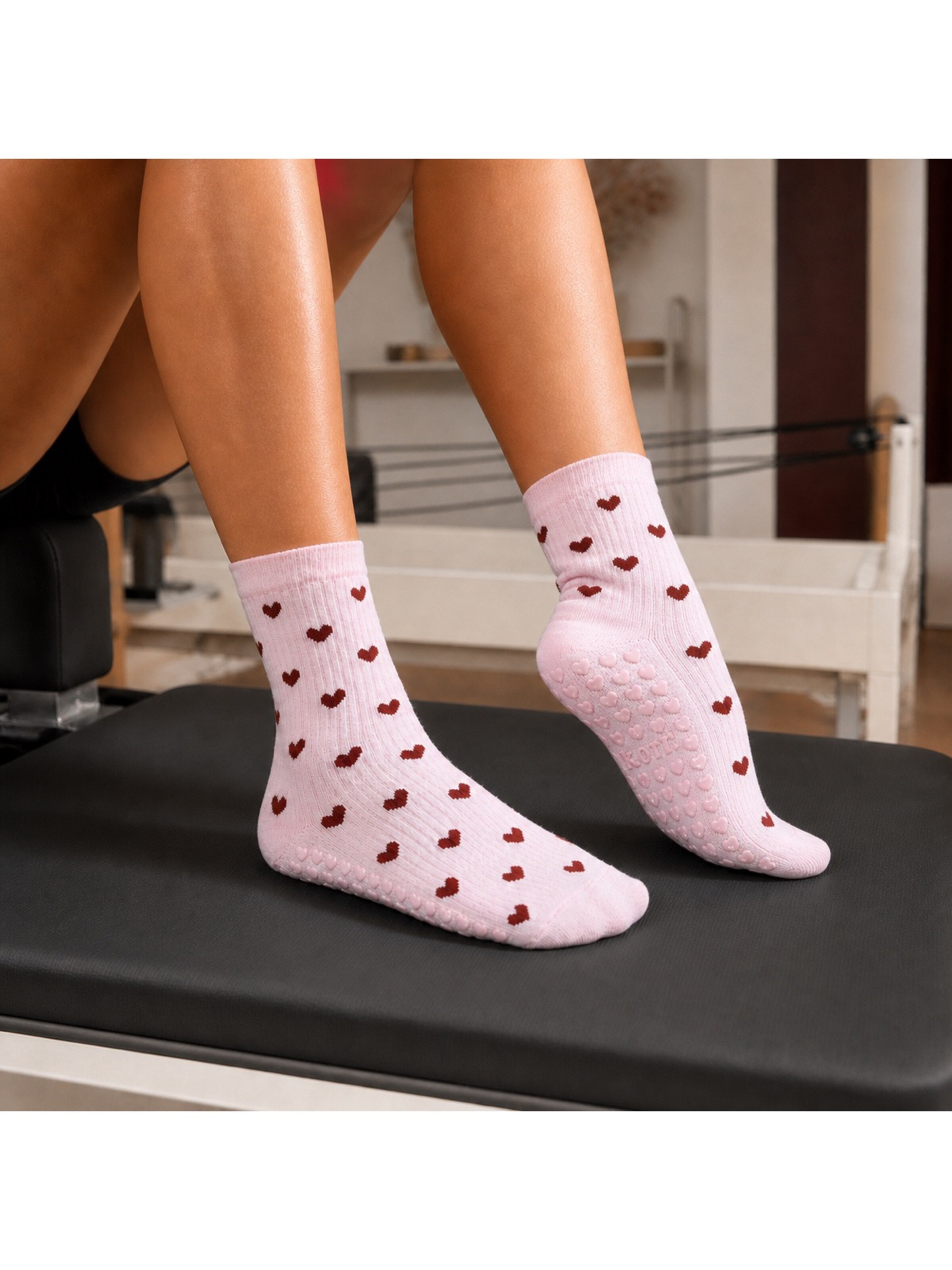 KORRHAUS Sports socks 'Rosalie' in Pink