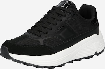 BJÖRN BORG Platform trainers 'R1300' in Black: front