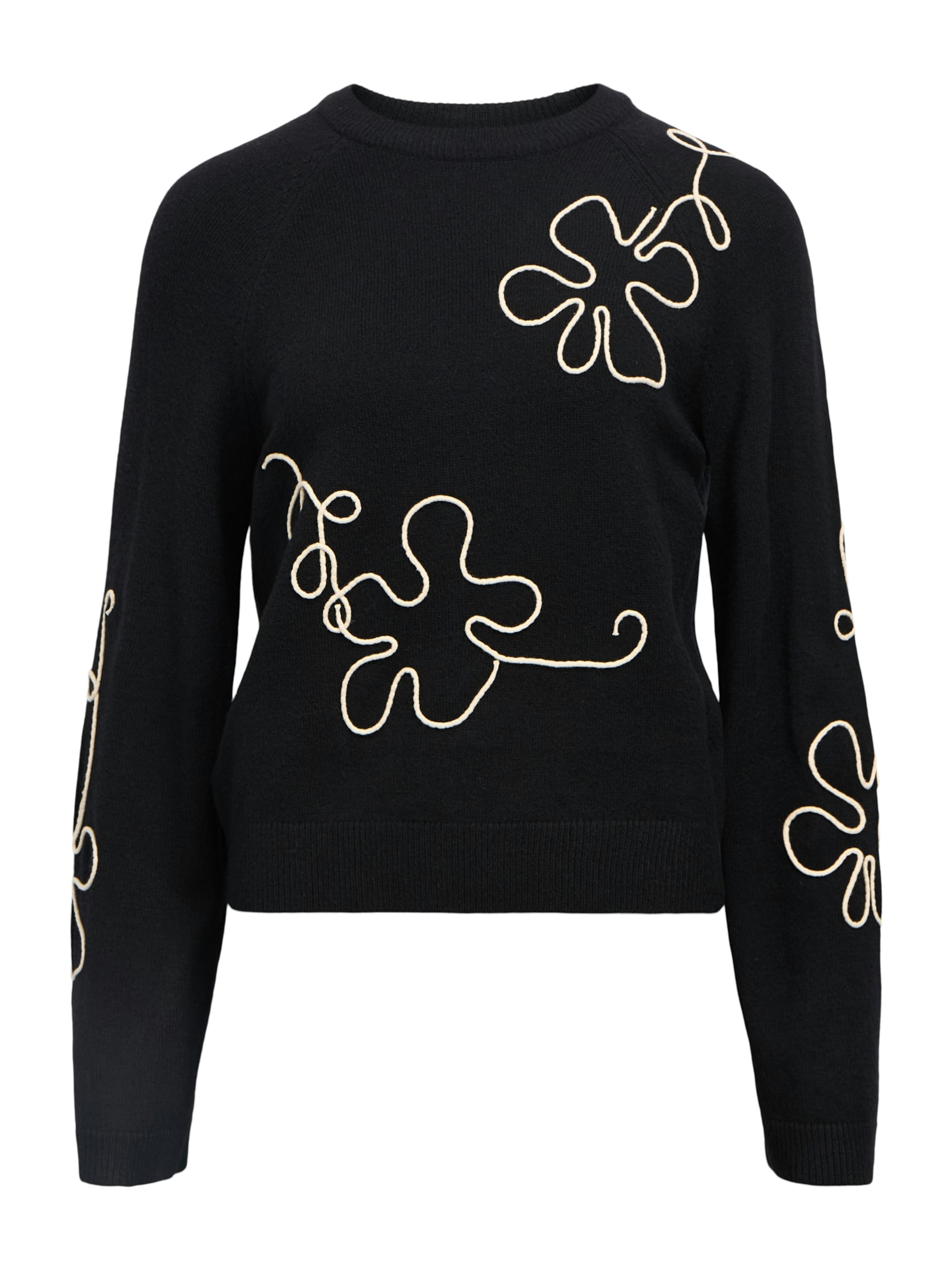 OBJECT Pullover 'OBJLaney Rubin' in Schwarz: Vorderseite