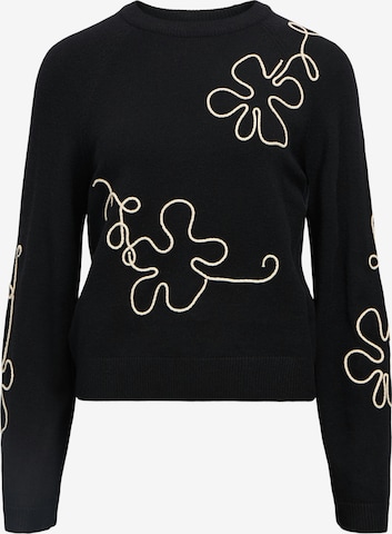 Pull-over 'OBJLaney Rubin' OBJECT en noir : devant