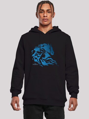 F4NT4STIC Sweatshirt 'Disney Frozen 2 Nokk Silhouette' in Zwart: voorkant