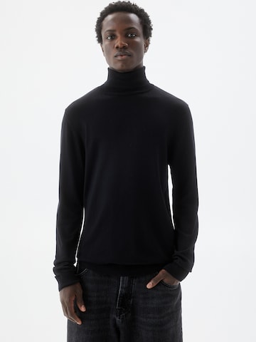 Pull-over Pull&Bear en noir : devant