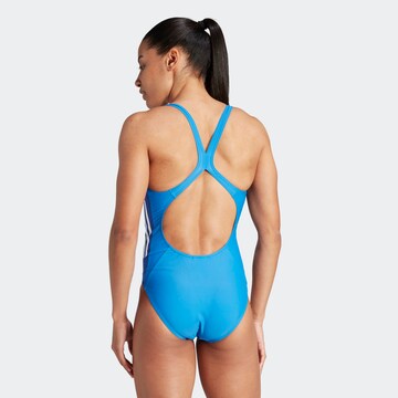 ADIDAS PERFORMANCE Bustier Sportbadeanzug '3-Stripes Colorblock' in Blau