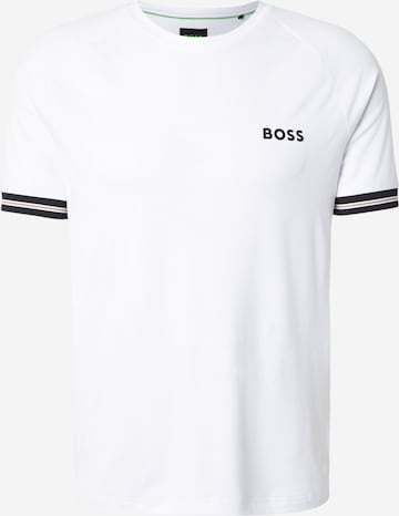 T-Shirt fonctionnel 'Serve 2' BOSS en blanc : devant