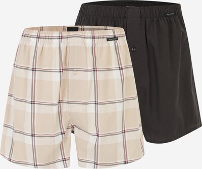 SCHIESSER Boxer shorts in Beige / Dark grey / White, Item view