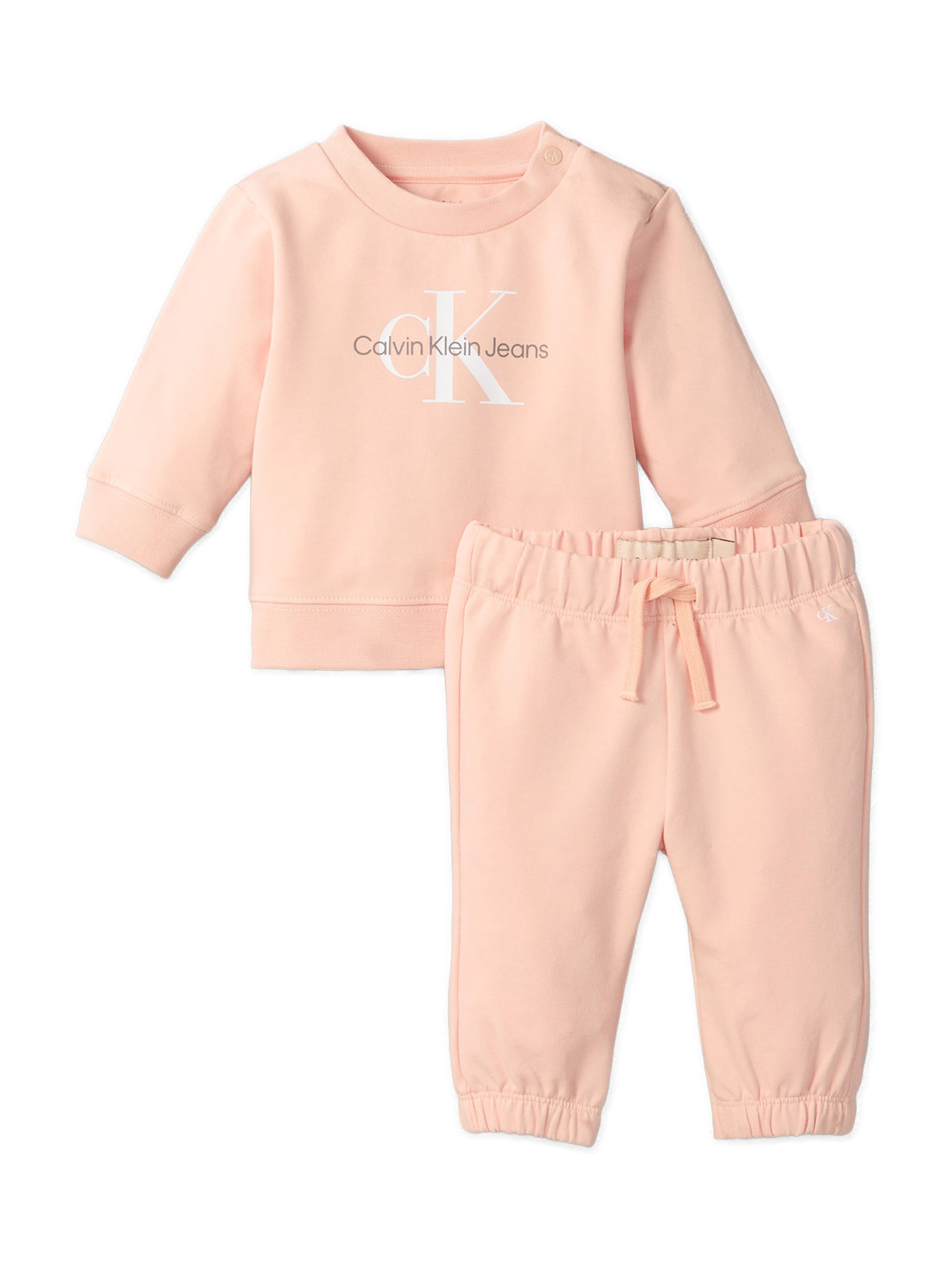 Calvin Klein Jeans Sweatsuit in Pink: front